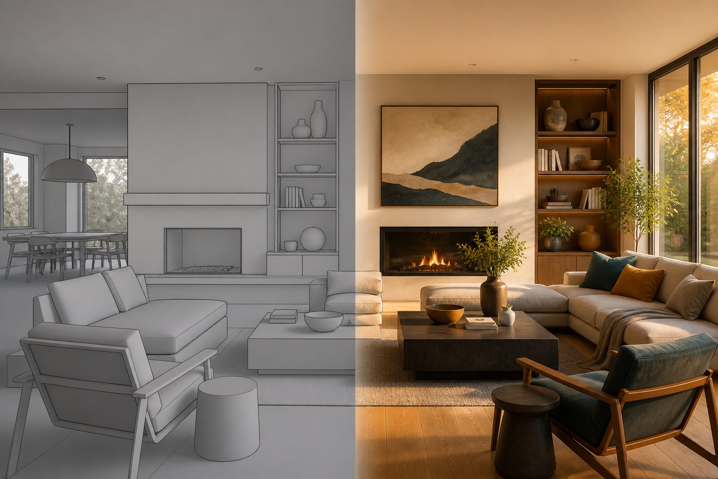 SketchUp AI渲染